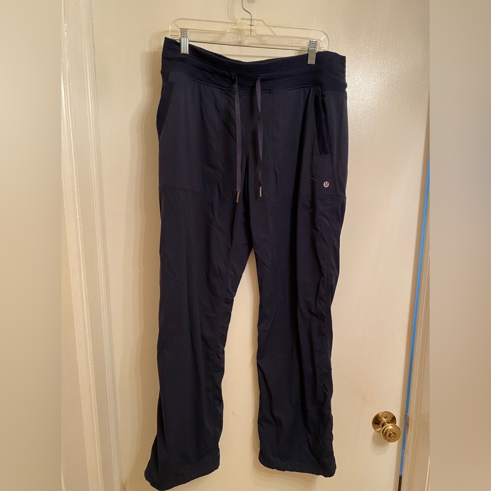 Lululemon Lined studio pants, size 12, Navy blue